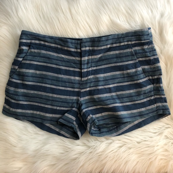 Joie Pants - Joie Merci Striped Linen Shorts